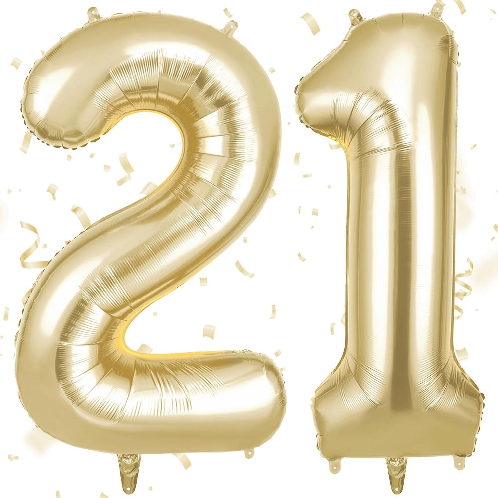 OFFCUP Number 21 Balloon - 2 Birthday
