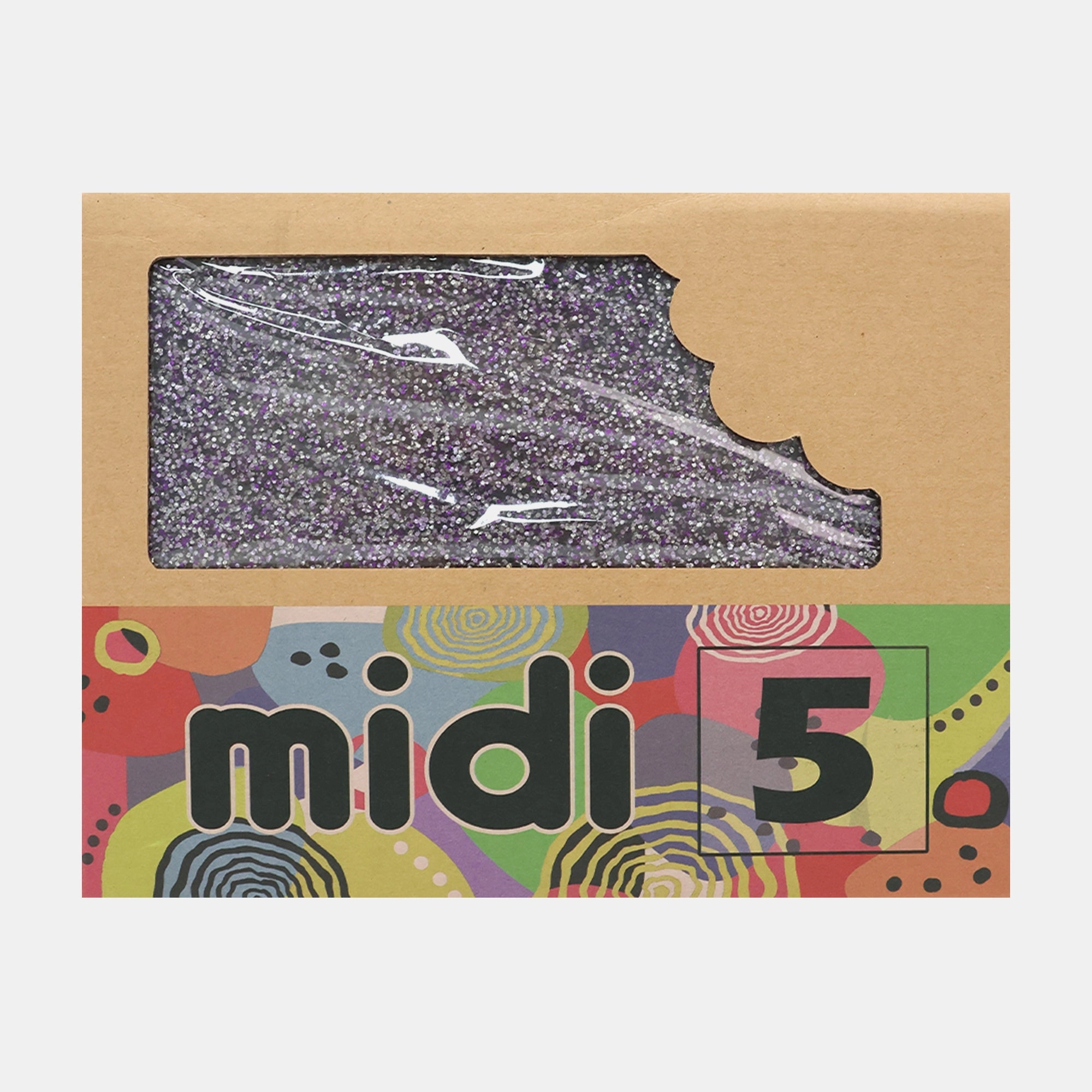 MUNCHBOX Midi 5 - Sparkle Purple over five cups