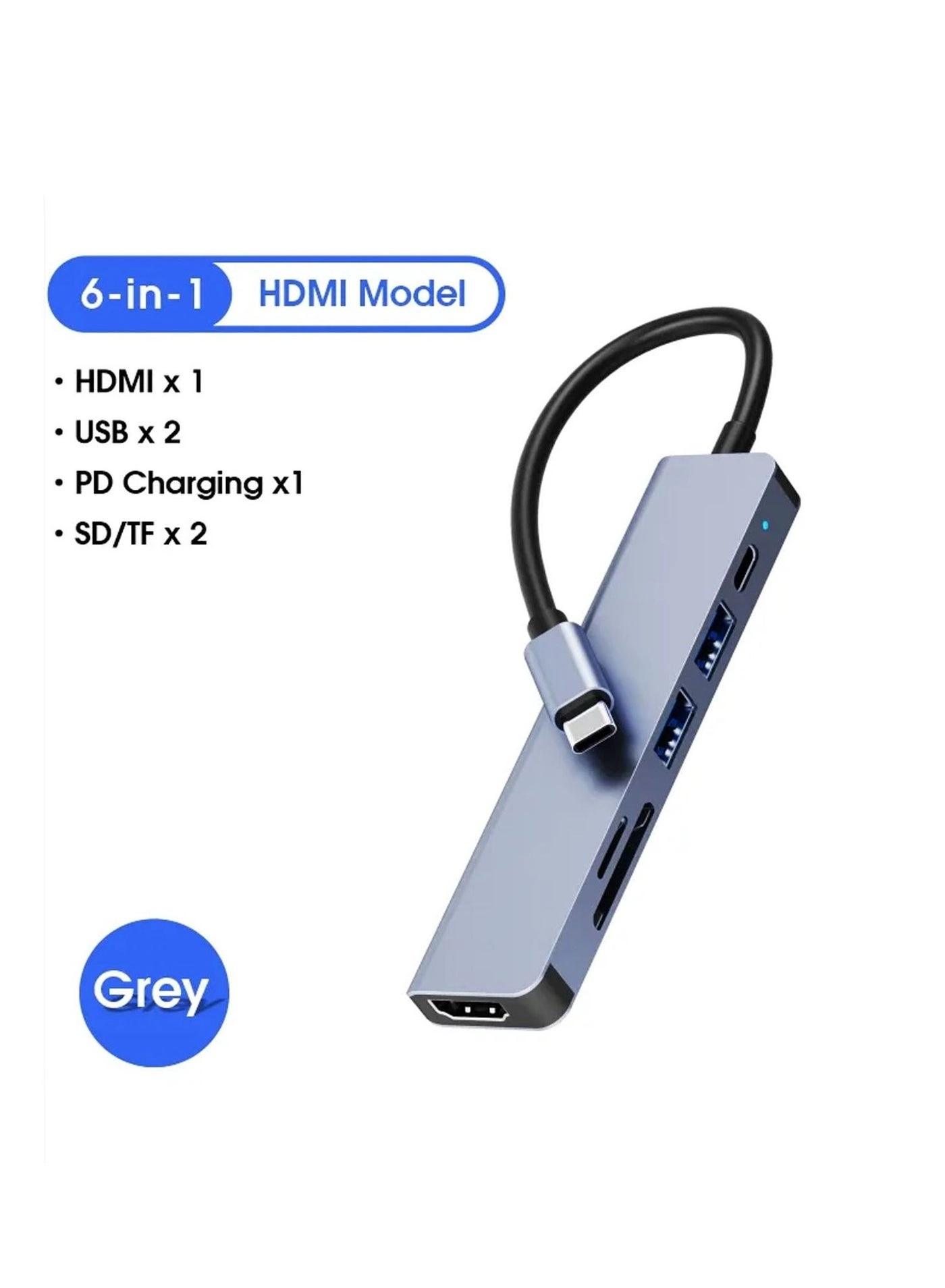HUB-7IN1 - 4K HDMI 100W PD