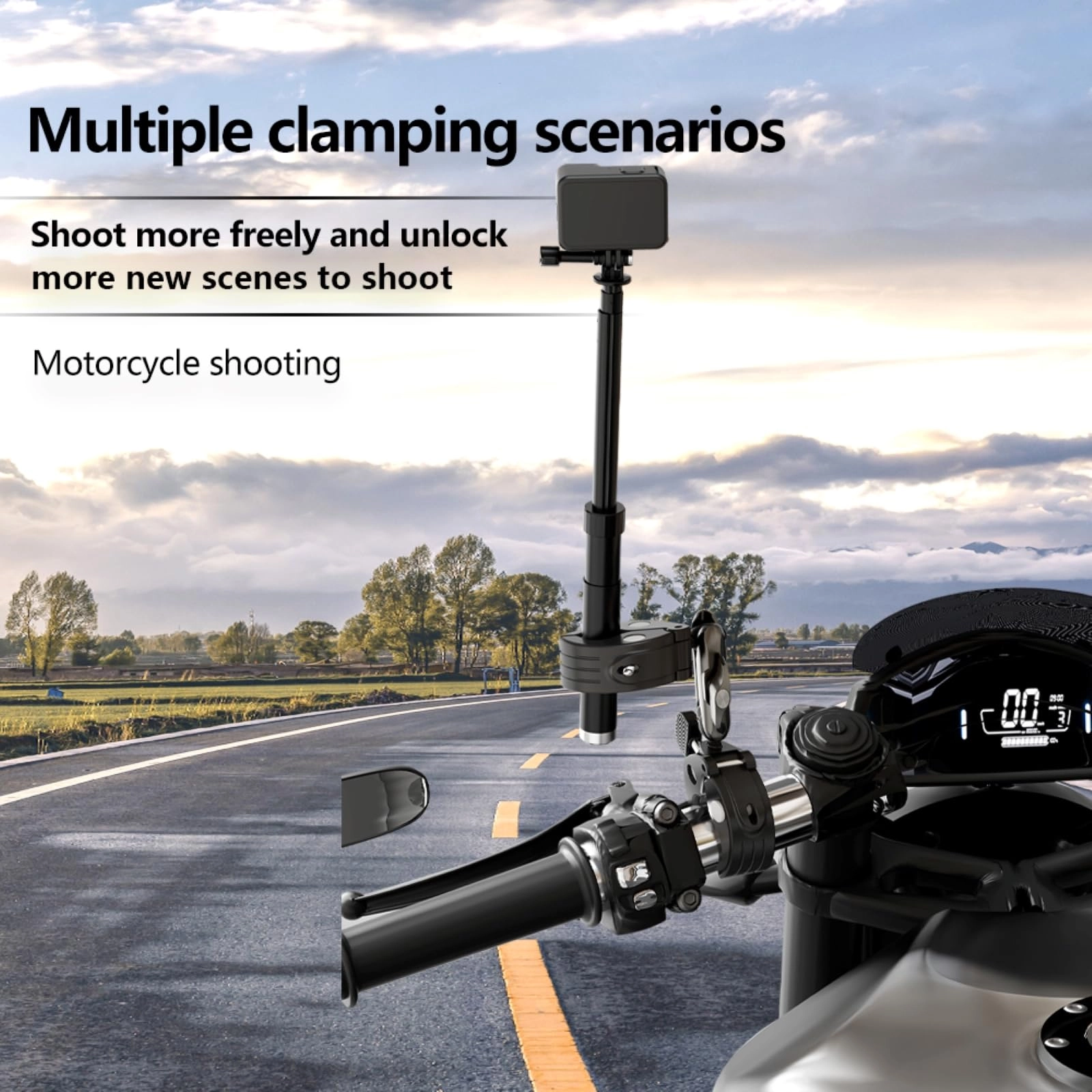 Dual Clamp Mount - 360° Handlebar