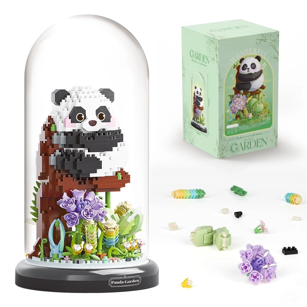 highdar Bouquet Building Block Set - Panda 1083 pcs