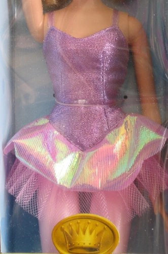 Beautiful Ballerina Doll - 11.5" glittery purple Tutu Ages 3+