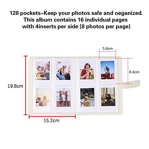 Instax Mini 128 Pockets PU Leather Photo Album