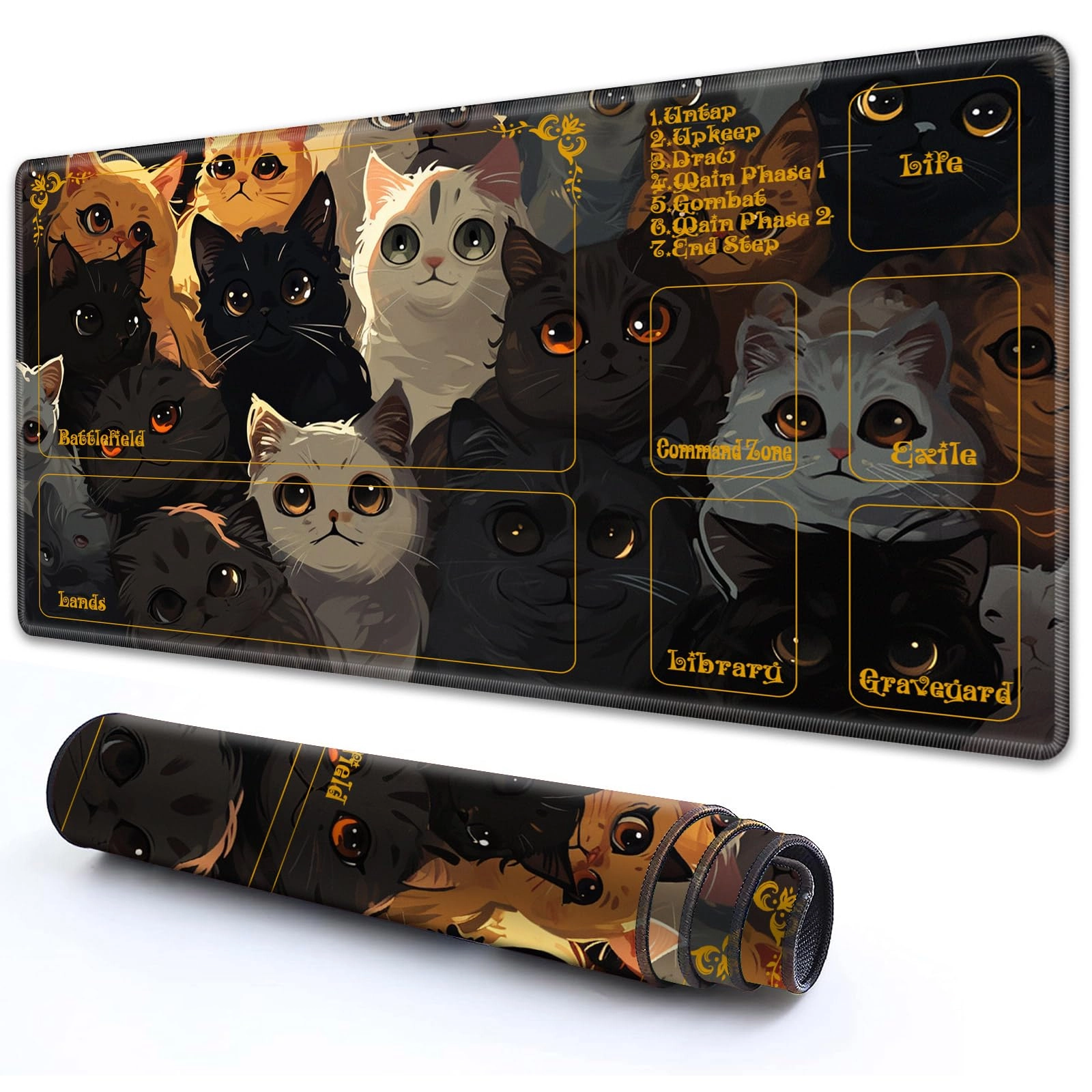 MTG Playmat Rubber Gaming Mouse Pad - 60.96x35.56 cm