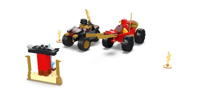 NINJAGO Kai and Ras's Car and Bike Battle Set (71789) - Dragons Rising Series