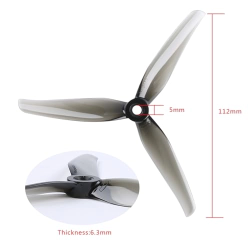 Tri-blade Propeller - 16pcs/8pairs 5.1inch