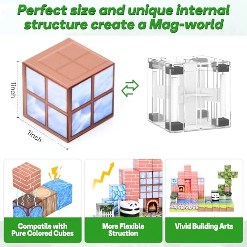 Magnetic Building Blocks - 100 pcs