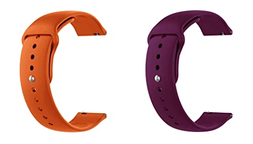2 Pack 20mm Silicone Watch Band for Sekonda Motion