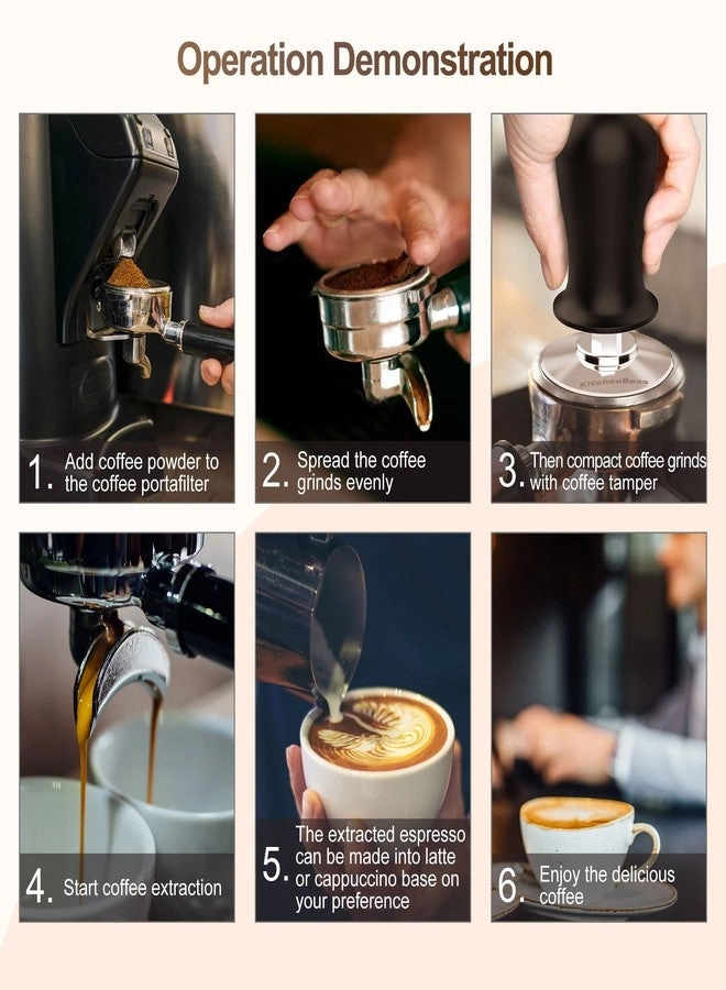 53mm Espresso Calibrated Tamper - Spring Loaded Weighted