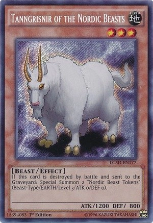 Tanngrisnir of The Nordic Beasts LC5D-EN177 - Legendary Collection 5D's Mega Pack 1st Edition Secret Rare