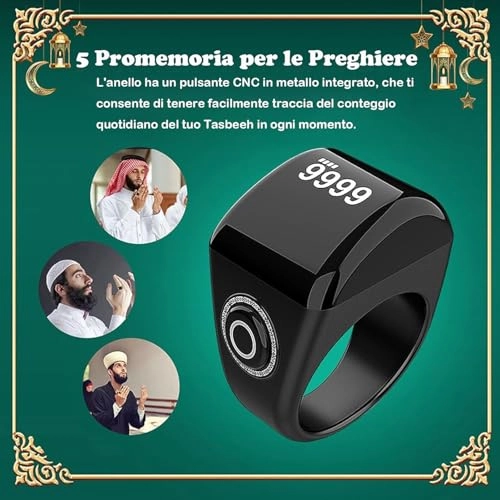 Smart Tasbih Zikr Ring