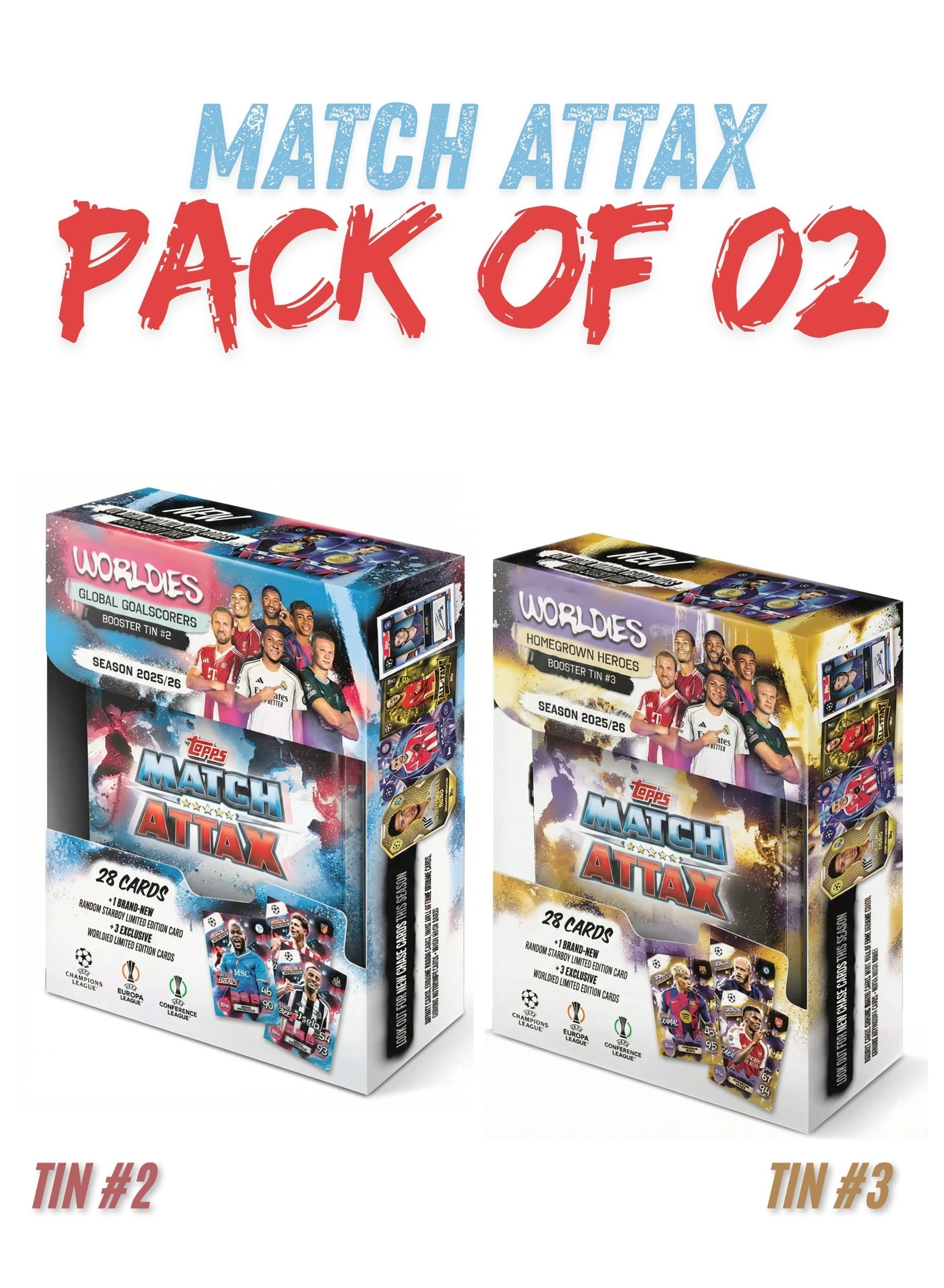 Topps TIN #2 - 28pcs + TIN #3