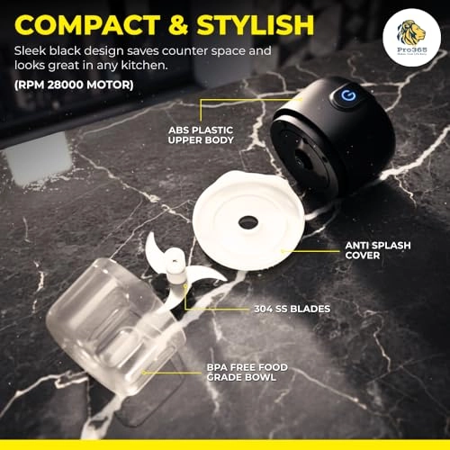 Electric Chopper - 250ML Battery Powered