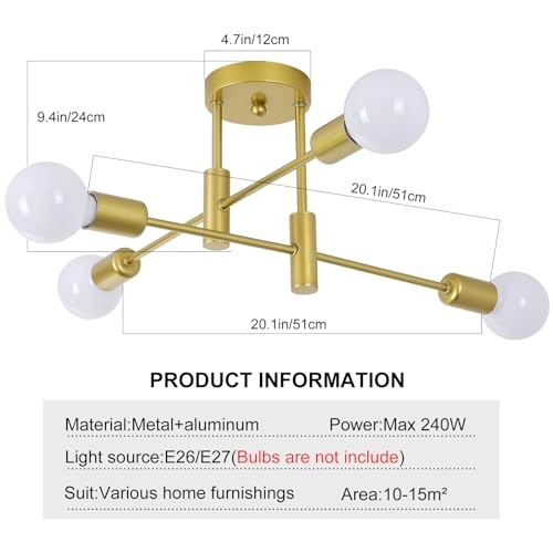 Modern Chandelier - Dimmable