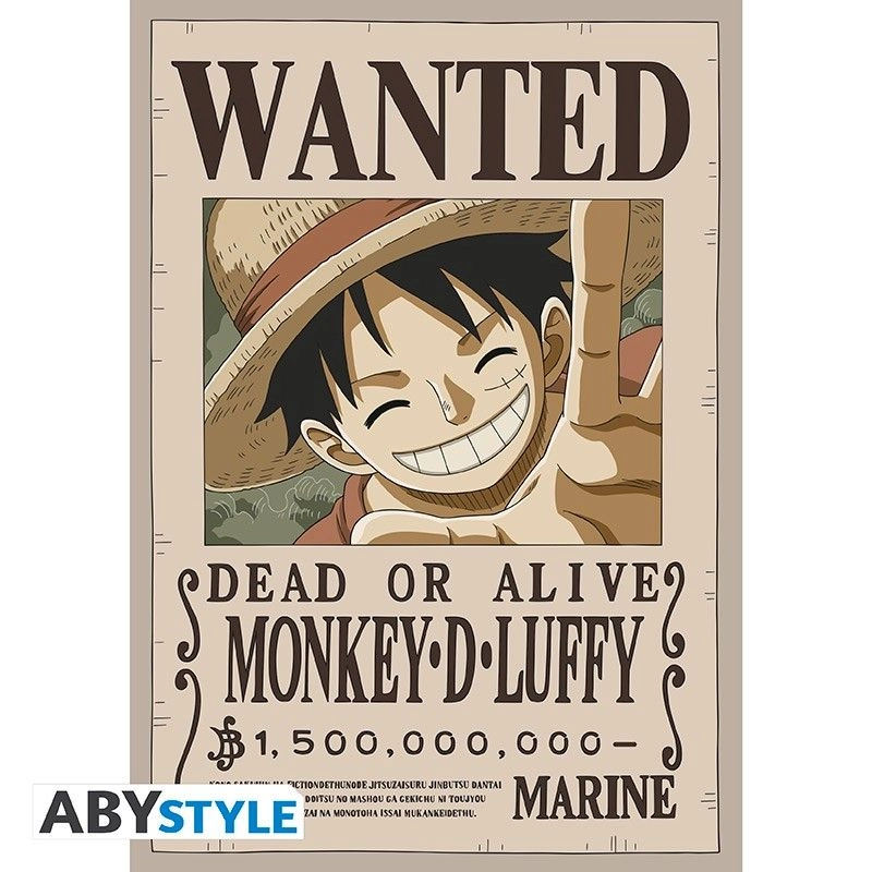 One Piece - Postcards - Wanted Set 1 - 280g/m² with laminated finition 14.8x10.5cm