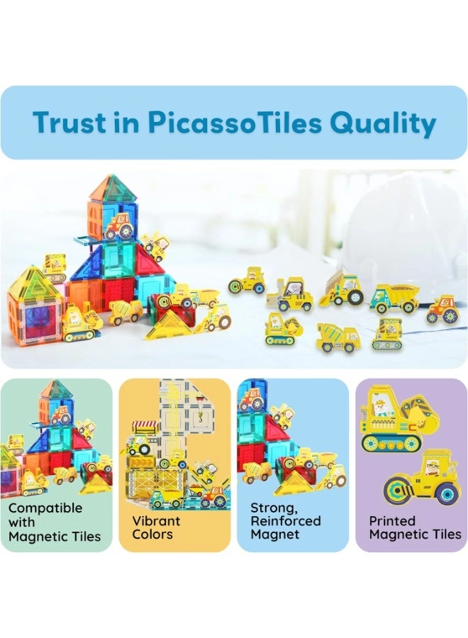 Magnet Building Tile Blocks Addon - Vehicles & Zoo 8pcs