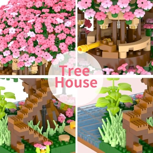 Cherry Blossom Tree Building Set - 2008pcs Floral