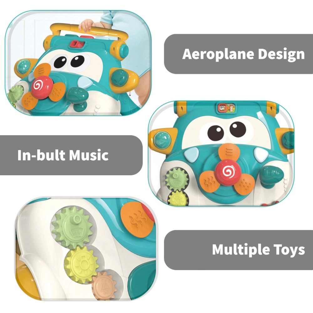 3-in-1 Baby Walker - Musical Keyboard Learning Table Mode