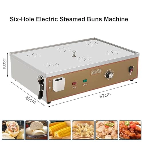 Electric Steamer - 2/4/6-Hole Commercial 30~110°C