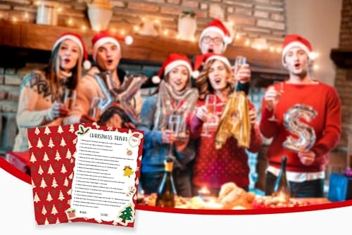Christmas Trivia Game - All Ages 30 Question Cards