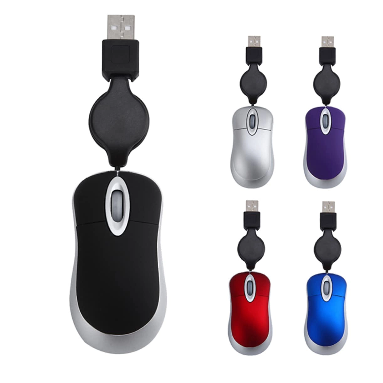 HOMSFOU Mini Computer Rechargeable Mouse - Wi-Fi