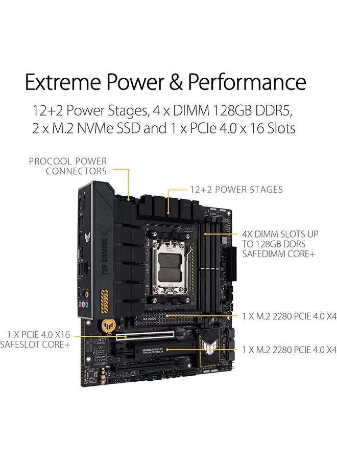TUF GAMING B650M-PLUS - Micro-ATX AM5 Socket AMD B650 Chipset