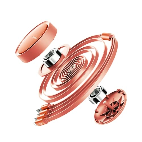 3-in-1 Retractable USB Cable Lightning to USB-C 1.2m