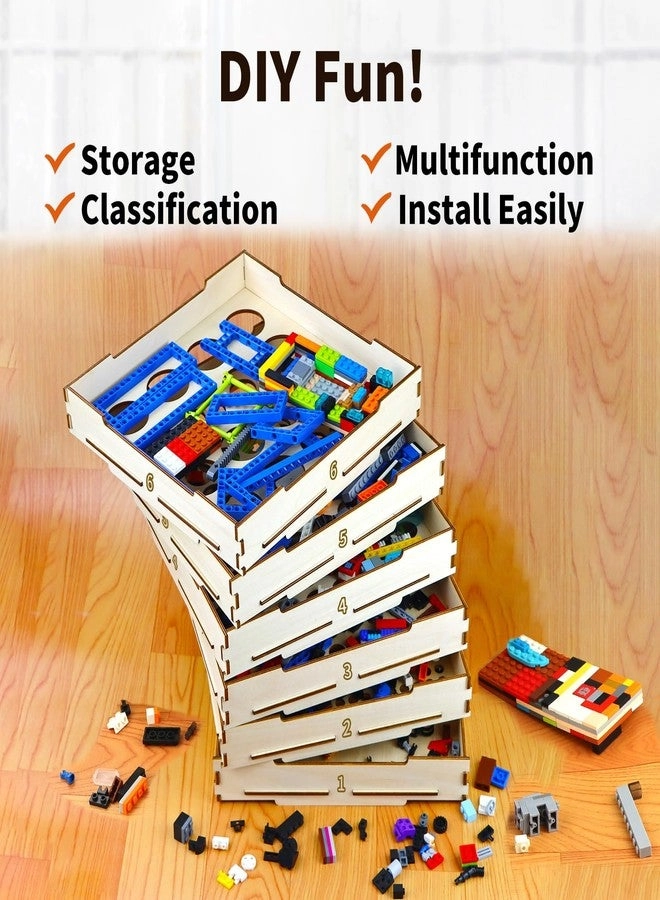 Sorter Sifter Box for LEGO - 6 Tray 5 Different Size