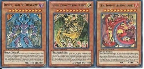 Konami Uria, Lord of the Searing Flame + Hamon, Lord the Striking Thunder + Raviel, Lord of Phantasms - 3pcs