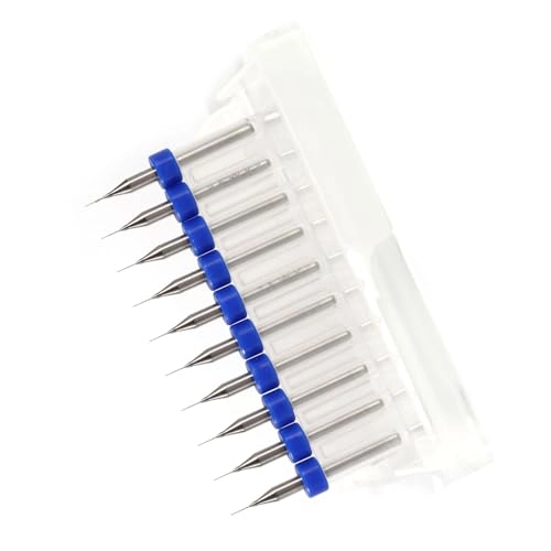 Carbide Micro Drill Bits - Tungsten Steel 10pcs 0.2mm