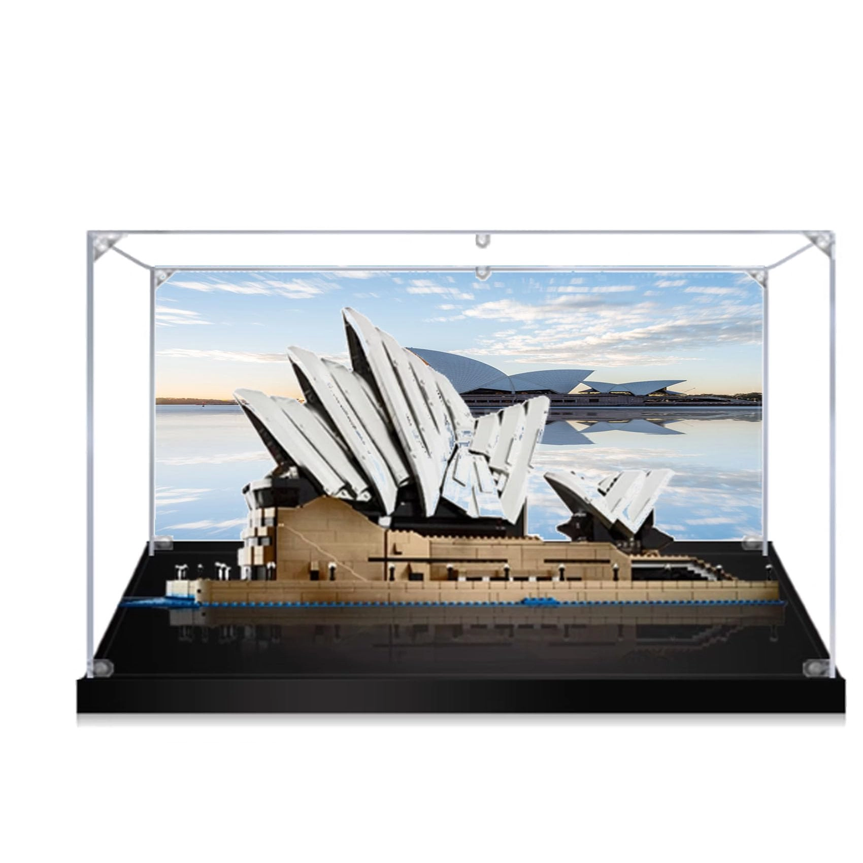 OOHNVJKI Acrylic Display Box for LEGO 10234 Sydney Opera House