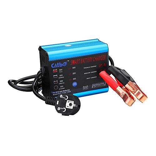 Motorcycle Automatic Battery Charger Maintainer - 6-12V 2A 4A 6A 2A, 4A, 6A