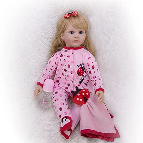 Rebirth Baby Doll - 48cm/58cm Silicone Limbs Cloth Body Panda Clothes Gift Set
