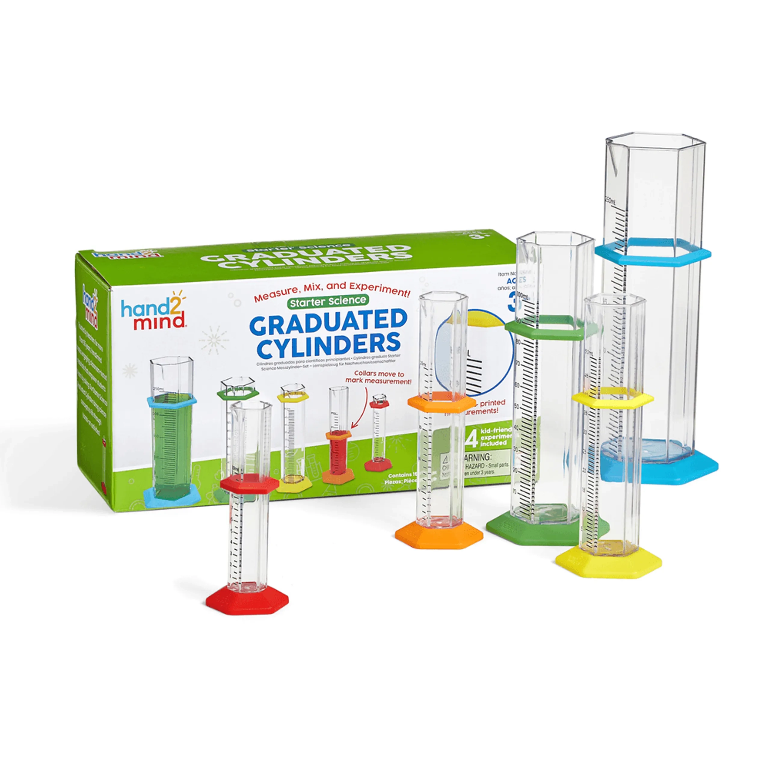Learning Resources Starter Science Graduated Cylinder Set - 15 pieces Science
