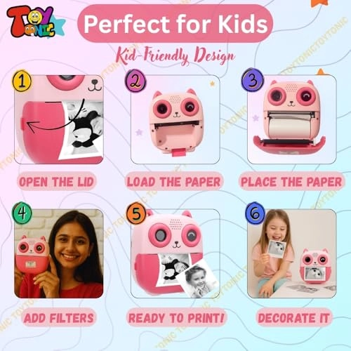 Instant Photo Printer - 48MP 1080P