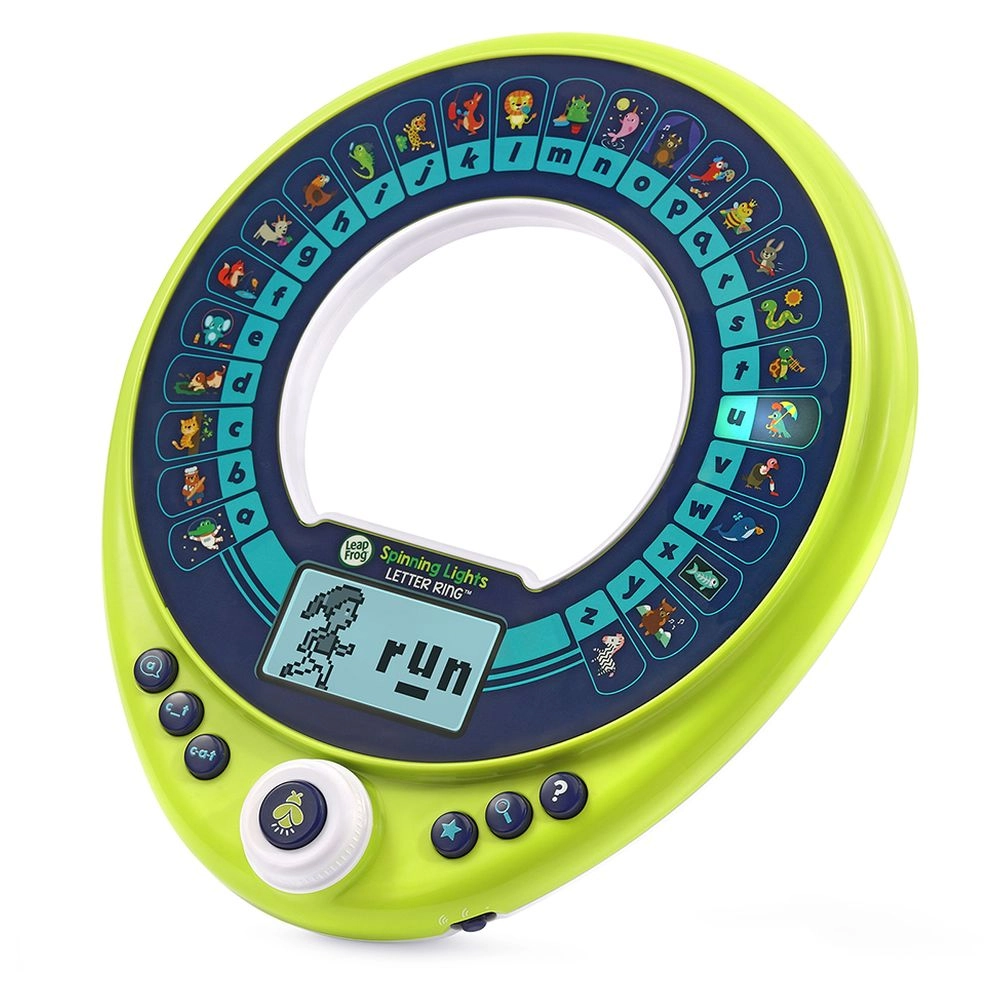 Spinning Lights Letter Ring