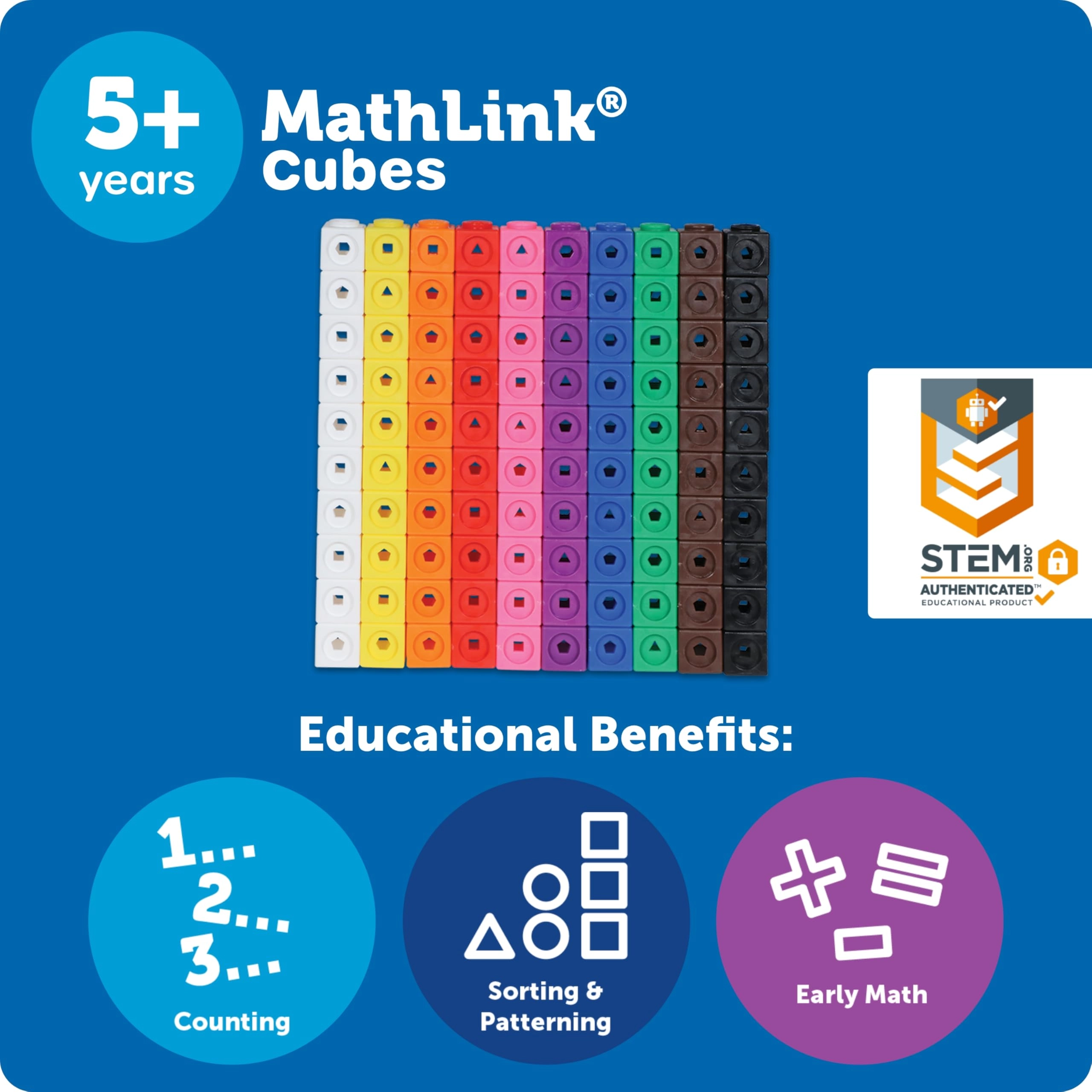 Math link Cubes Activity Set - 5+ Years 100 piece(s)