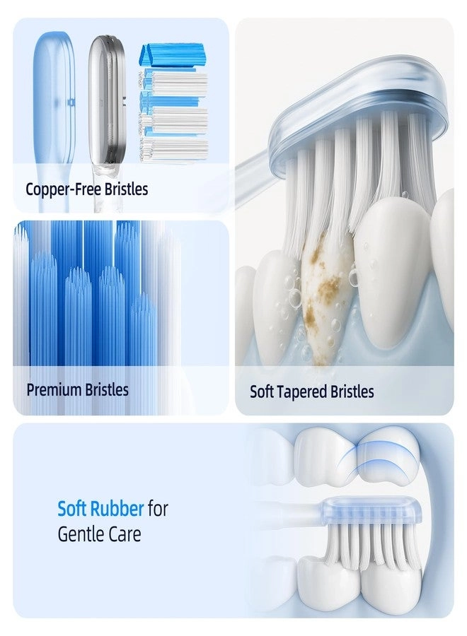Oscillating Sonic Electric Toothbrush - 60° 3 Brush Heads IPX7
