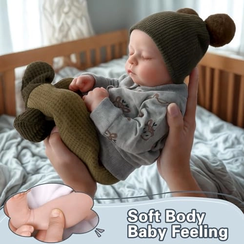 Noah Reborn Baby Doll - 20 Inches Soft Full Vinyl Body with Toy Accessories Gift Set Ages 3+