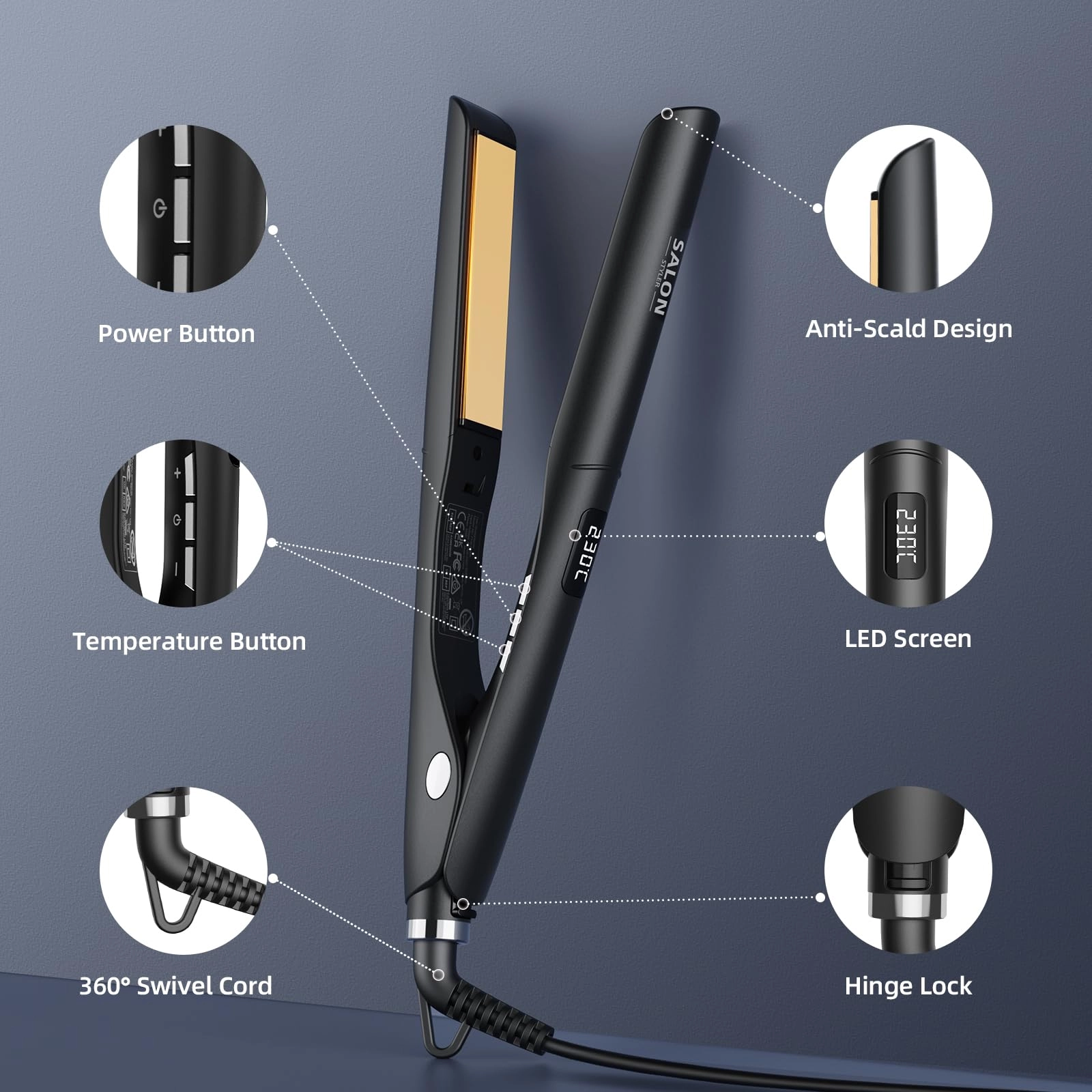 2 in 1 Hair Straightener and Curler