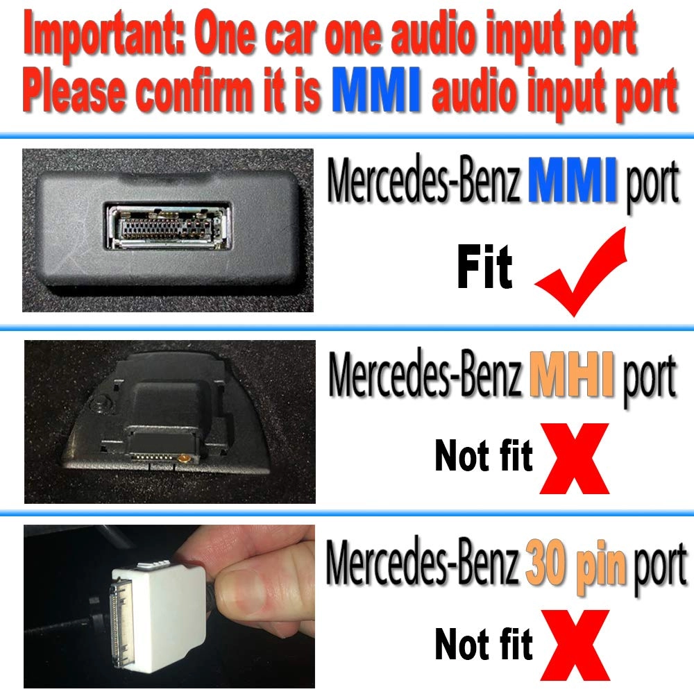 Yoper Bluetooth Kit - Bluetooth Mercedes-Benz MMI iPhone Android iPod AUX