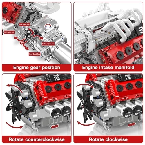 Engine Building Blocks (10210) - V12 Motor Model