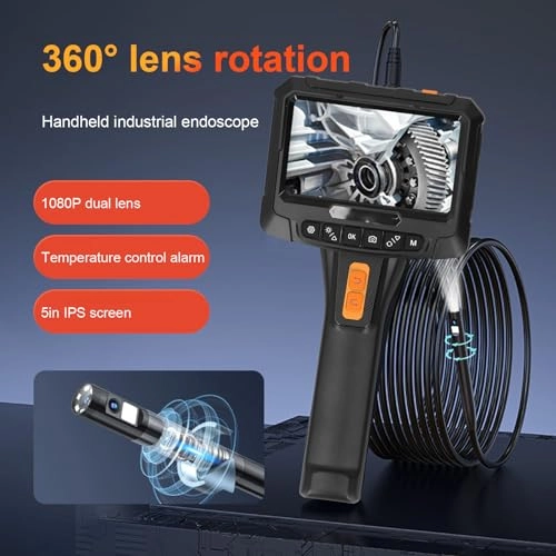Articulating Borescope - Dual Lens 2MP 5" IPS