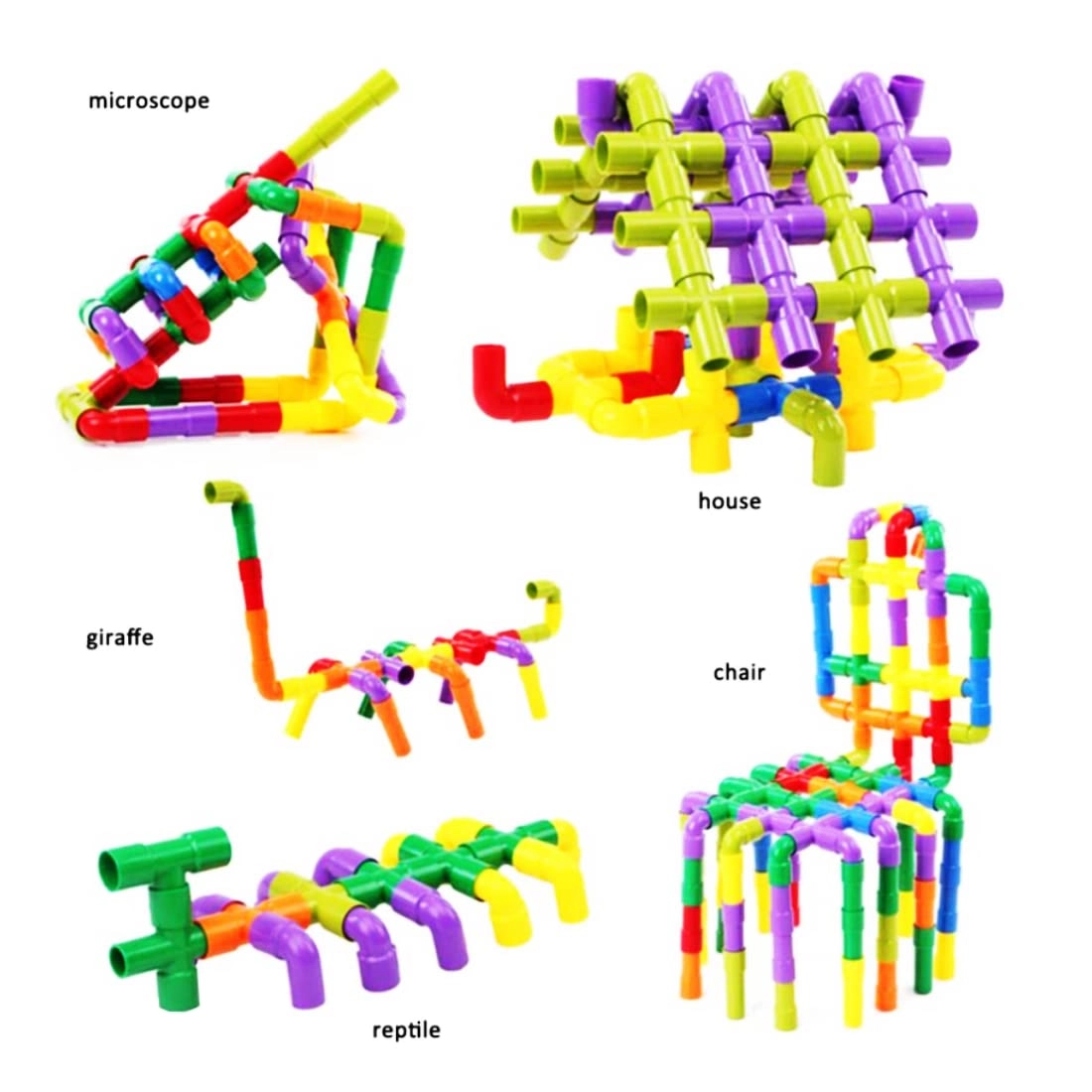 Pipe Building Blocks - 50 pcs