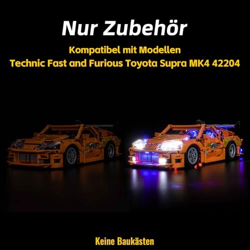 LED Light Set Compatible with LEGO 42204 Fast and Furious Toyota Supra MK4 - Copper Line