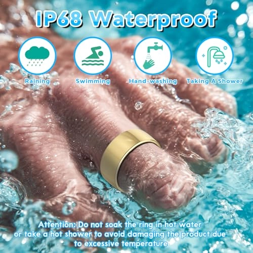 Smart Health Ring - Blood Pressure Monitor Heart Rate Blood Oxygen