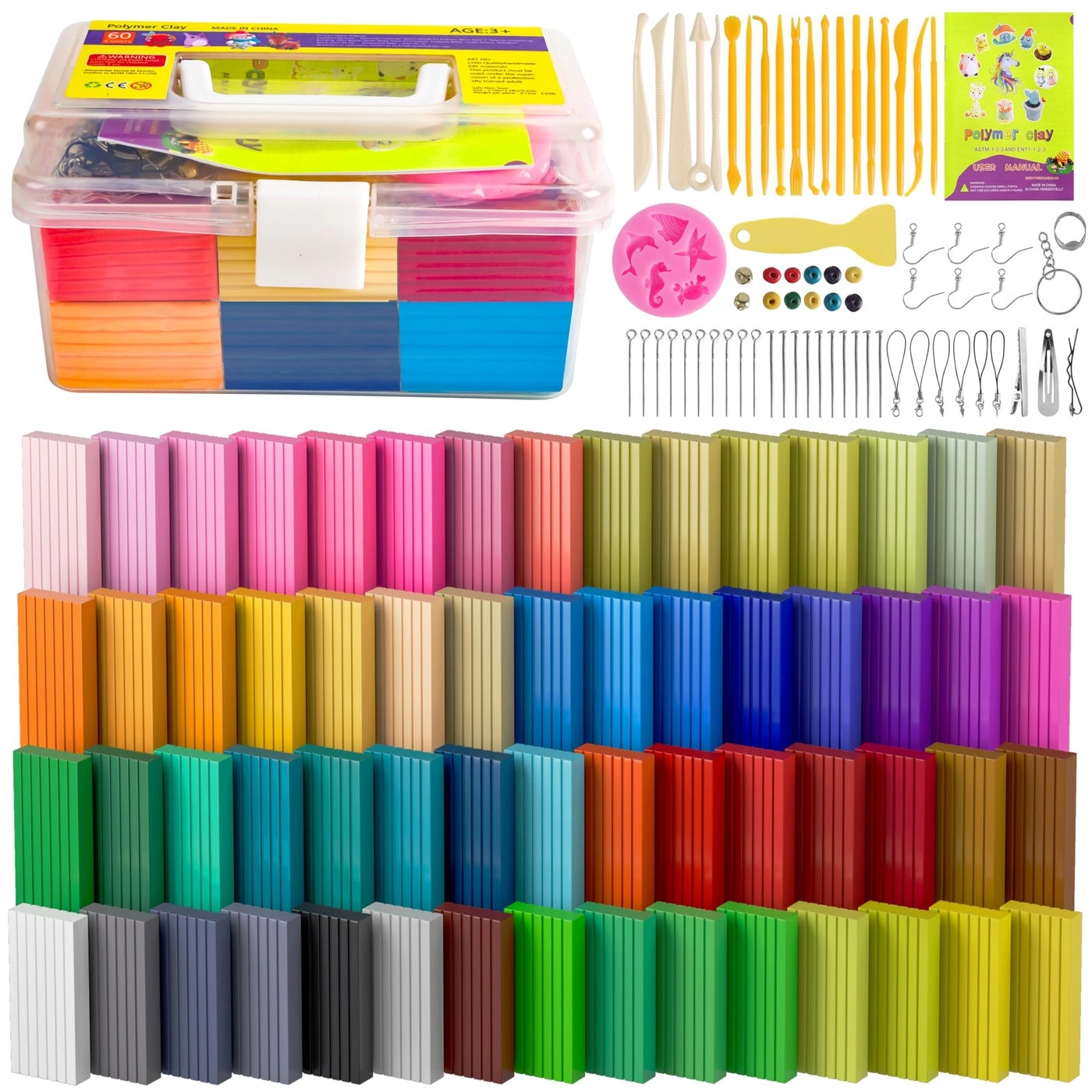 Polymer Clay - Polymer 60 colors