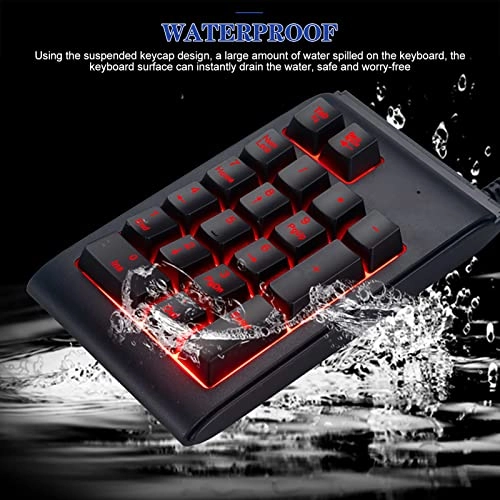 One-Handed Mechanical Feel Gaming Keyboard - Wired