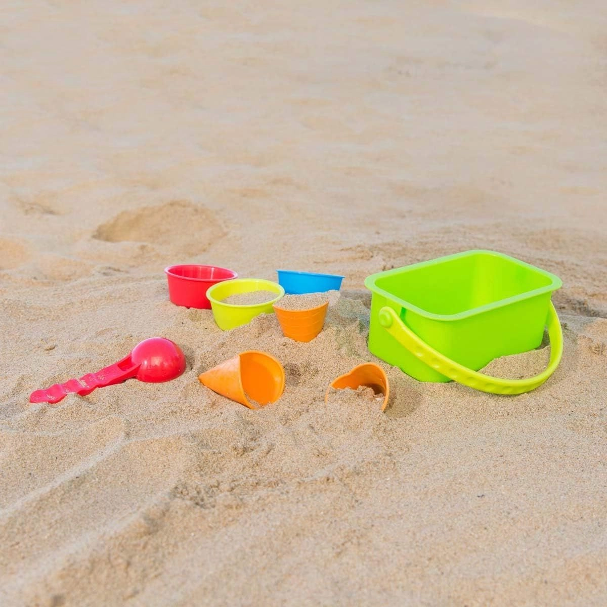 Ice Cream Shop Beach And Sand Toy Set - 8pcs Multi Colour
