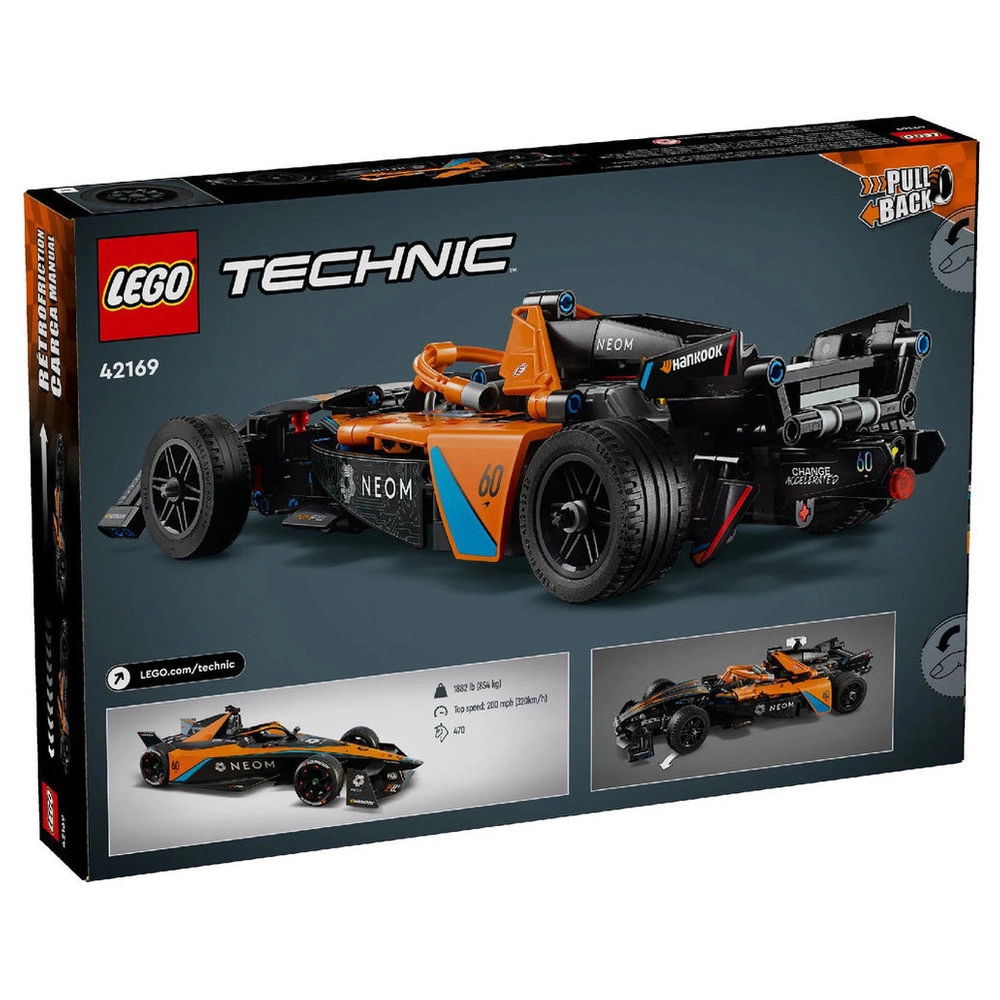 Technic NEOM McLaren Formula E Race Car (42169) - Pull-Back